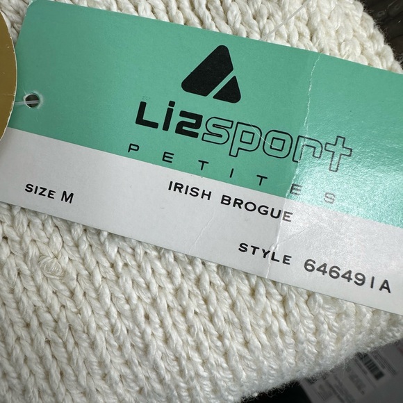 Vintage Liz Sport “Irish Brogue” hand knit cotton sweater - Picture 6 of 11
